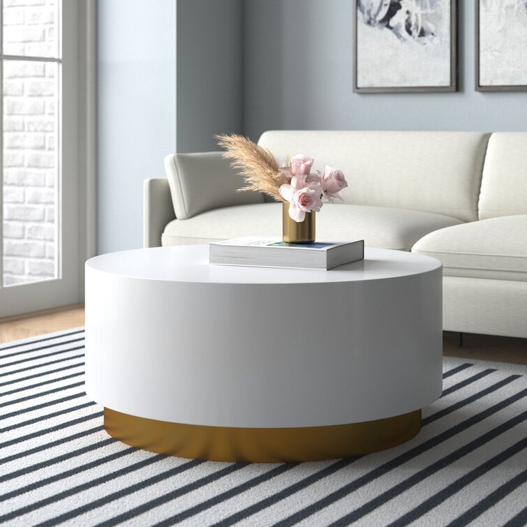 Wayfair round coffee table deals with storage